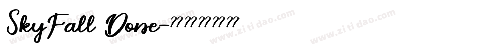 SkyFall Done字体转换